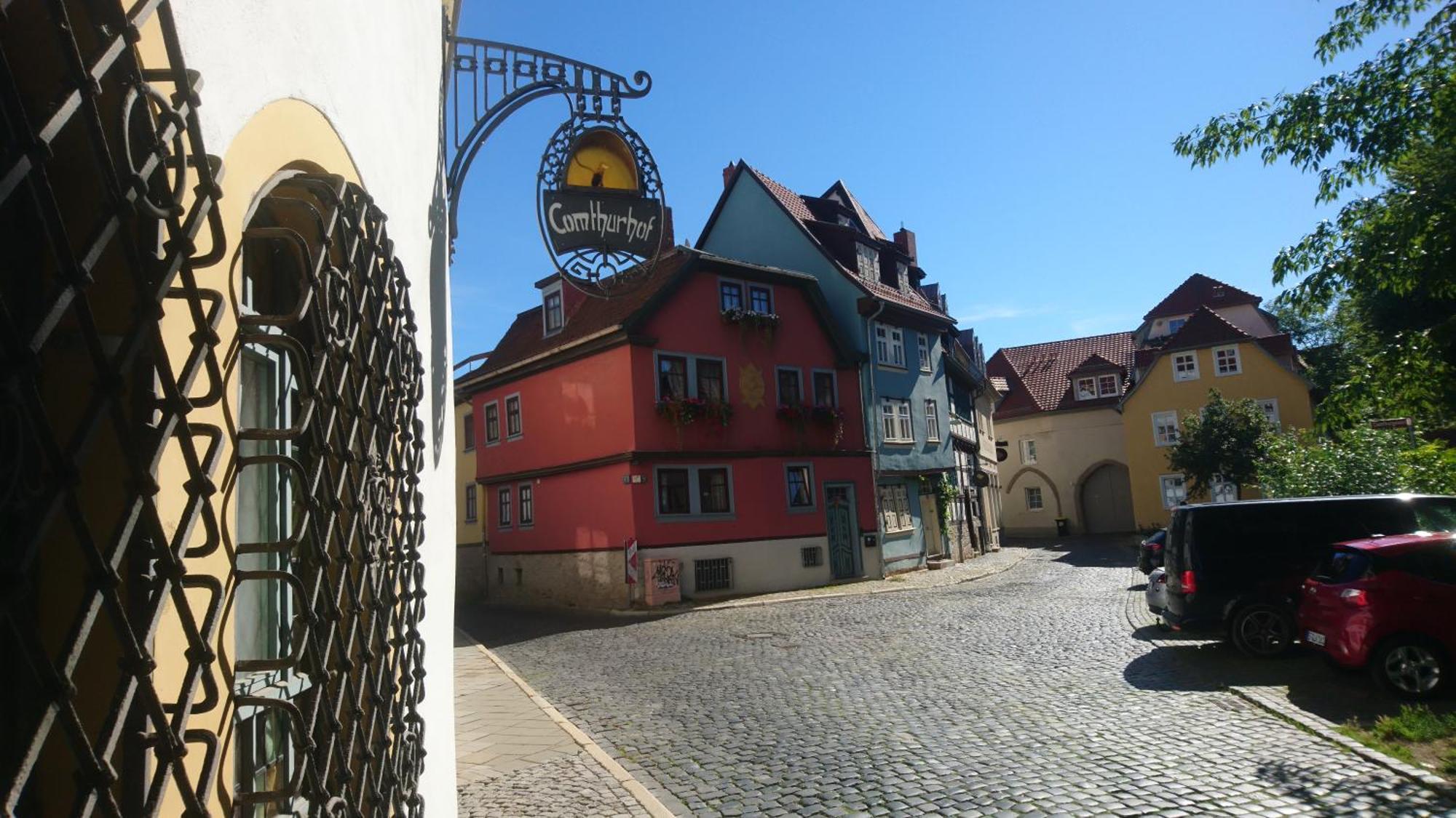 Haus Zum Kleinen Helm Appartement Erfurt Buitenkant foto